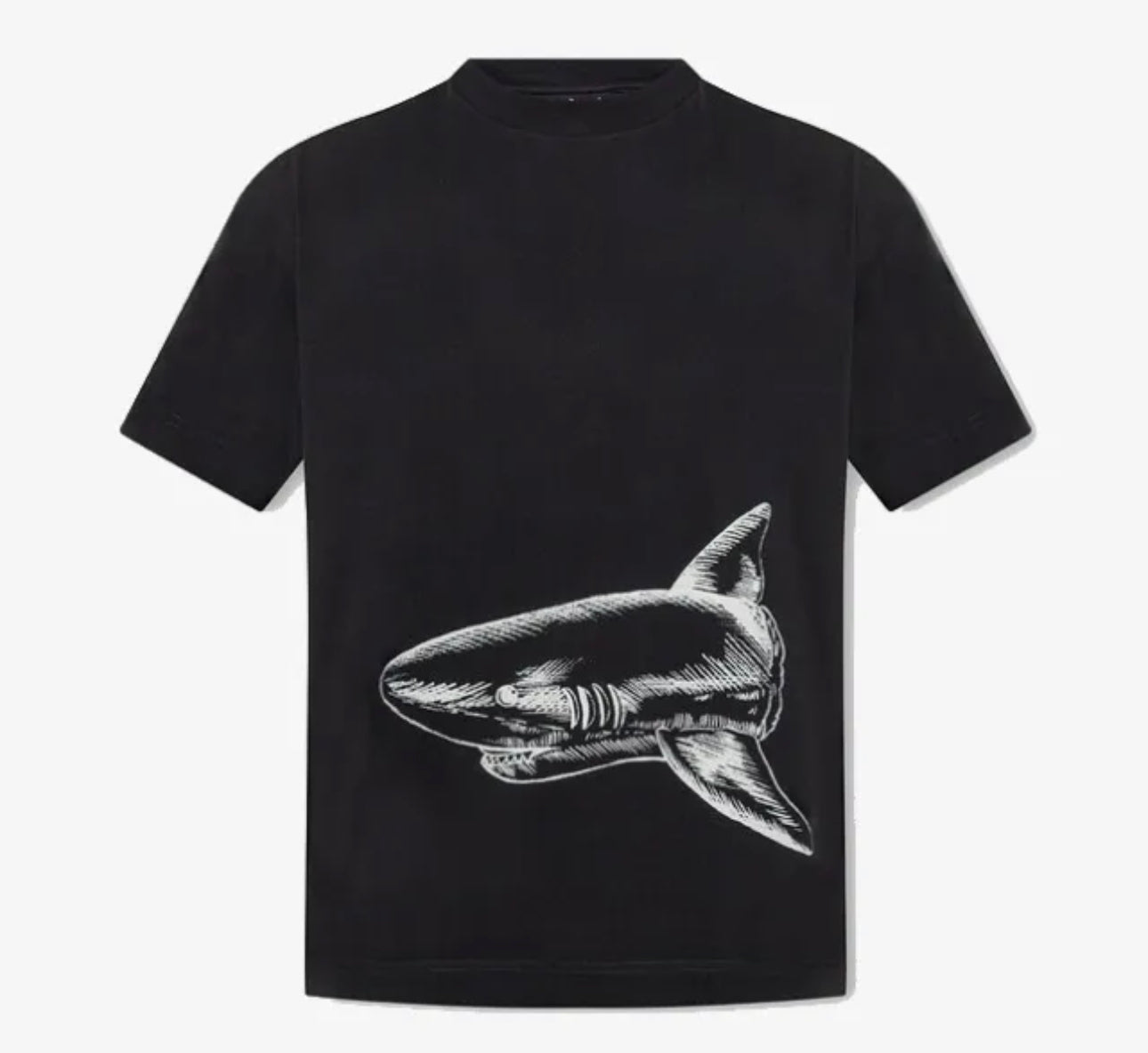 Palm Angels Broken Shark Classic T Shirt Black/ Off White