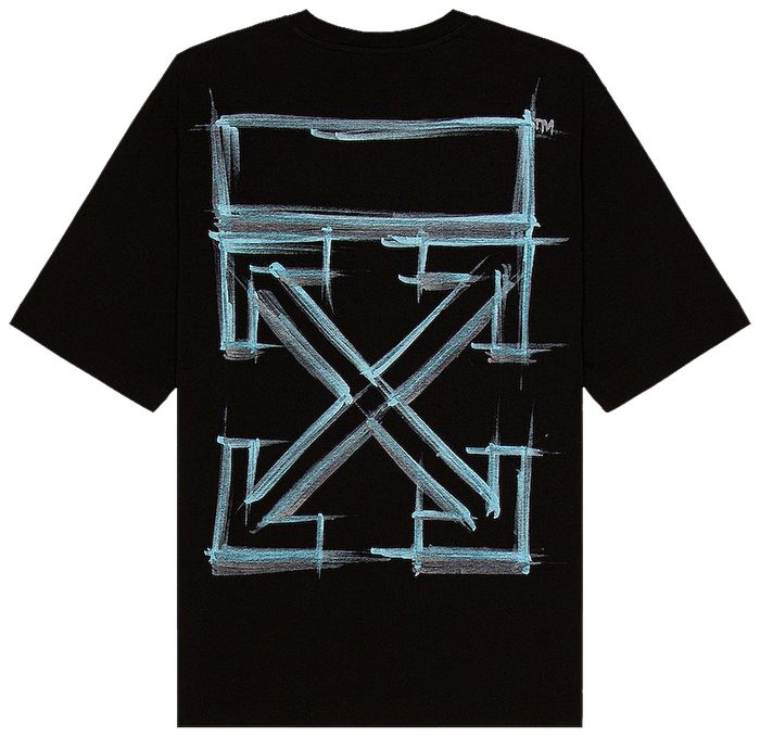 Off-White Marker Skate Tee 'Black/Multicolor
