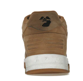 OFF-WHITE Out Of Office "OOO" Low Tops Distressed Brown White