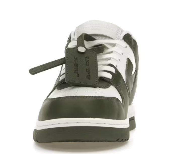 OFF-WHITE Out Of Office OOO Low Tops White Khaki