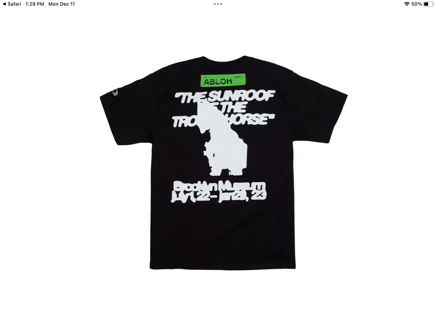Virgil Abloh Brooklyn Museum FOS Trojan Horse T Shirt
