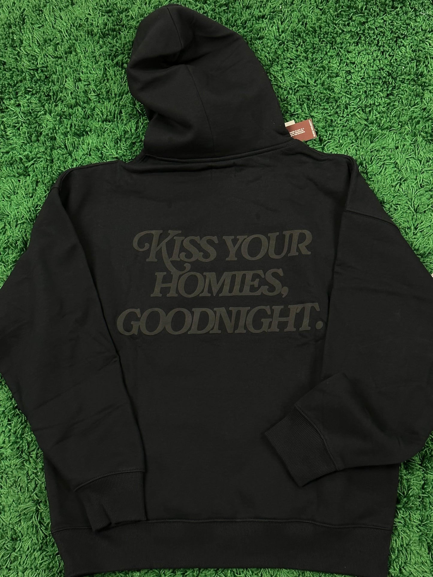 NUDE - KISS YOUR HOMIES HOOD BLACK
