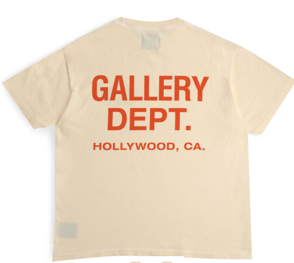 Gallery Dept. Souvenir T-Shirt Cream/Orange