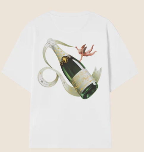Champagne Problems Tee Nude