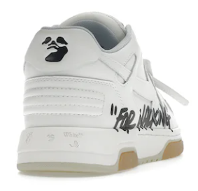 OFF-WHITE Out Of Office OOO Low Tops For Walking White Black