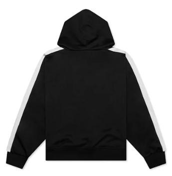 Palm Angels Stripe-Detail Zip-Up Hoodie