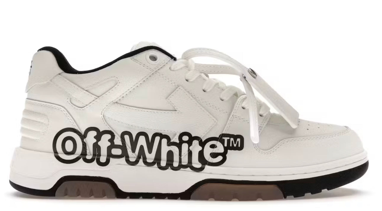 OFF-WHITE Out Of Office OOO Low Tops “Off White” White Black