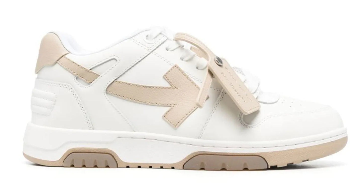 OFF WHITE Out Of Office OOO Low Tops White Sand