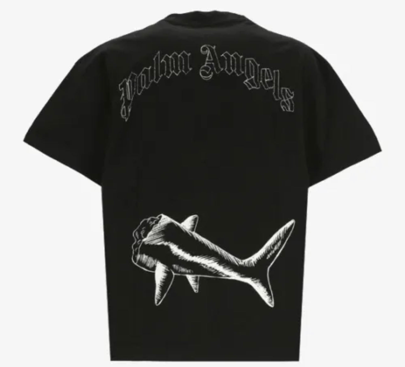 Palm Angels Broken Shark Classic T Shirt Black/ Off White