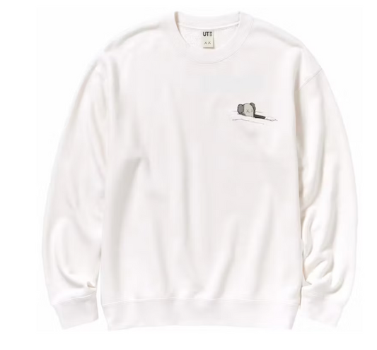 KAWS x Uniqlo Longsleeve Sweatshirt  OFF WHITE