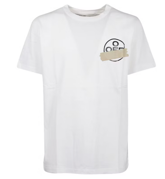 OFF-WHITE Slim Fit Tape Arrows T-shirt White/Beige