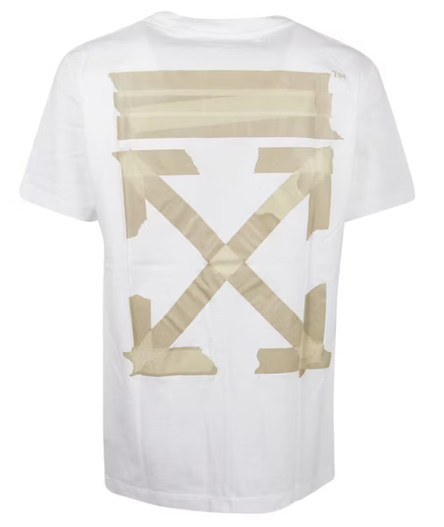 OFF-WHITE Slim Fit Tape Arrows T-shirt White/Beige