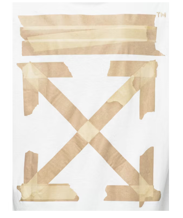 OFF-WHITE Slim Fit Tape Arrows T-shirt White/Beige