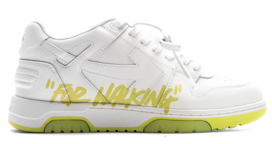 OUT OF OFFICE 'FOR WALKING' WHITE/LIME