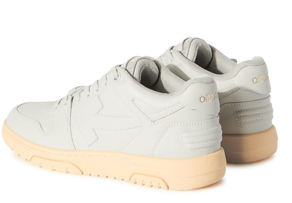 Off White Out Of Office Calf Leather Grey Grey