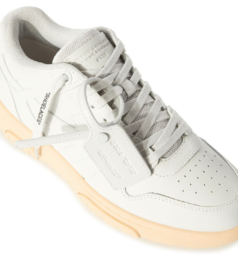 Off White Out Of Office Calf Leather Grey Grey