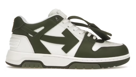 OFF-WHITE Out Of Office OOO Low Tops White Khaki
