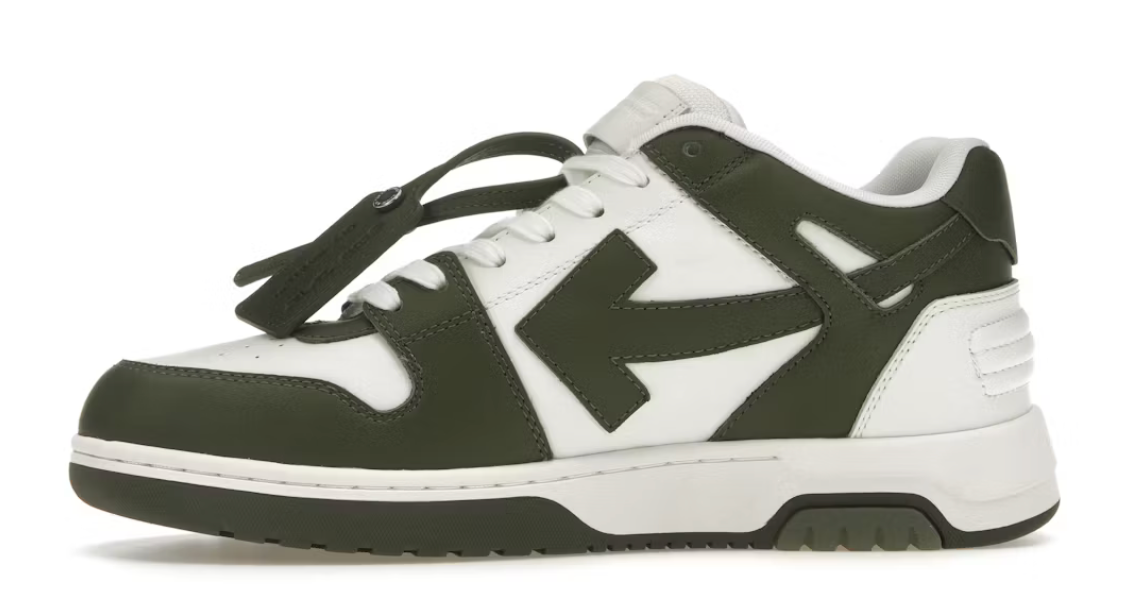 OFF-WHITE Out Of Office OOO Low Tops White Khaki