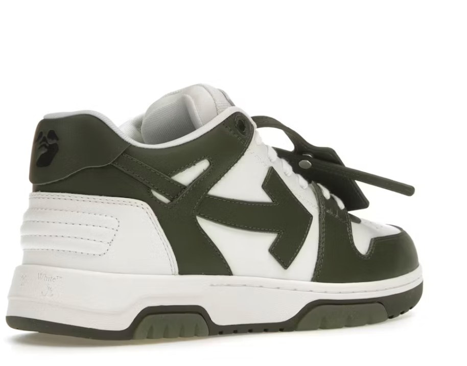 OFF-WHITE Out Of Office OOO Low Tops White Khaki