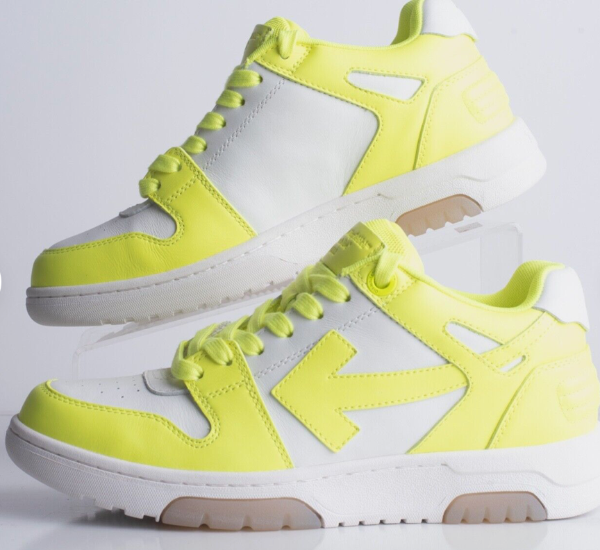 Womens Off White c/o Virgil Abloh Out of Office Lemon Yellow Volt