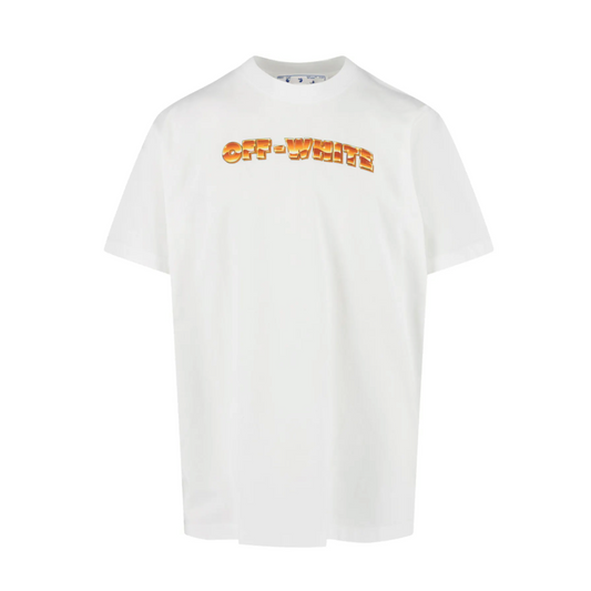 OFF- WHITE Arrows-Print Crewneck T-Shitt White/Orange