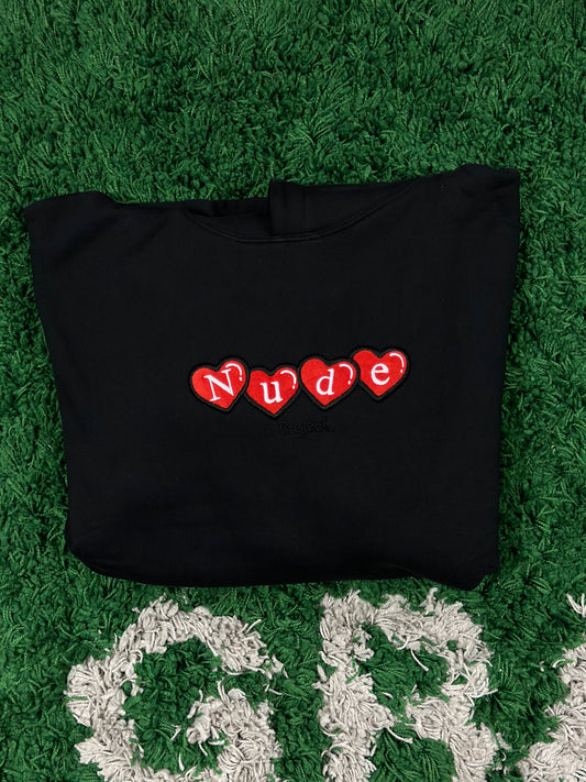 NUDE - KISS YOUR HOMIES HOOD BLACK