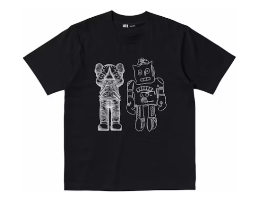 KAWS x Uniqlo Warhol UT Graphic Black Robot