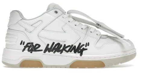OFF-WHITE Out Of Office OOO Low Tops For Walking White Black