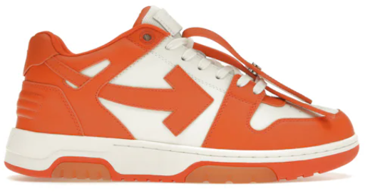 OFF-WHITE Out Of Office OOO Low Tops White Orange