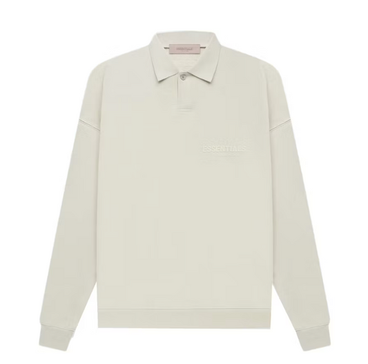 ESSENTIALS Fear Of God LS POLO - Smoke