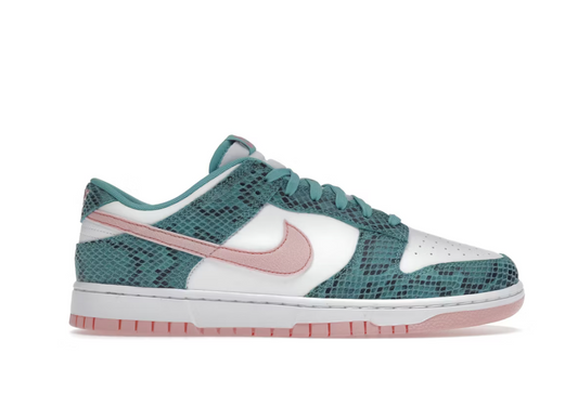Nike Dunk Low Snakeskin Washed Teal Bleached Coral