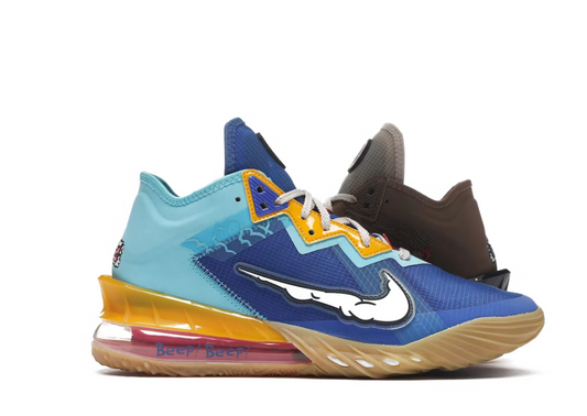 Nike LeBron 18 Low Wile E. vs Roadrunner Space Jam