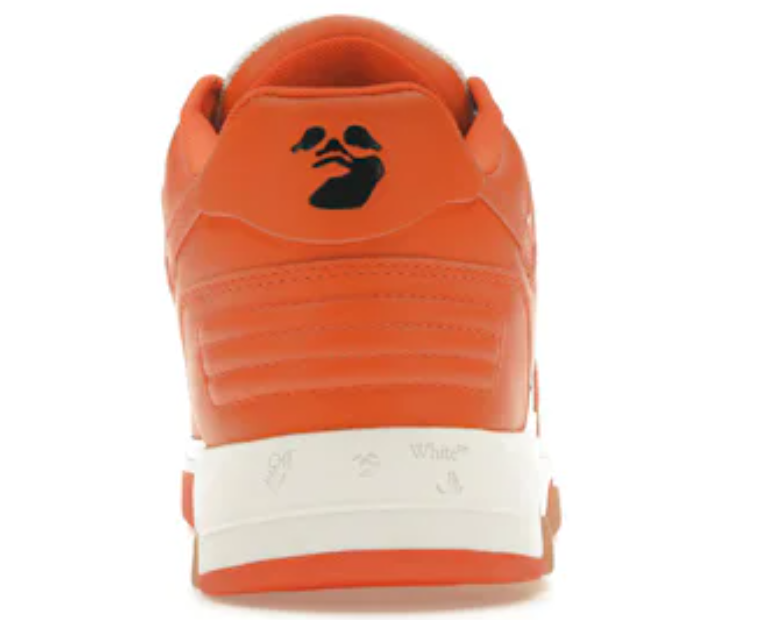 OFF-WHITE Out Of Office OOO Low Tops White Orange